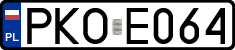 License plates of Poland, Regular car plates