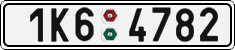 License plate of the Czech Republic, Cars (2001)
