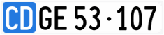 License plate of Switzerland, Diplomatic