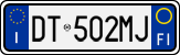 License plate of Italy, Cars (1994 year series)