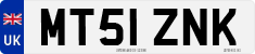 License plate of the United Kingdom, 2001 year system