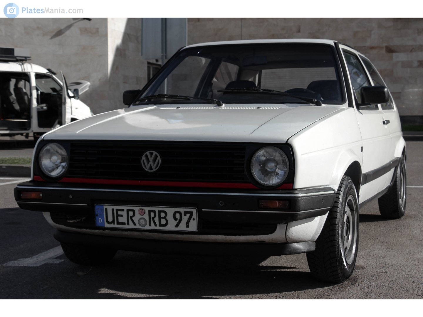 UER RB 97, License plate without vehicle 