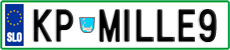 License plate of Slovenia, Vanity Plates