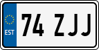 License plate of Estonia, Regular car plates (US-size)