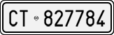 License plate of Italy, Cars (1927 year series)