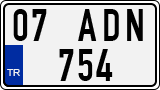 License plate of Turkey, Regular plates