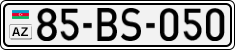 License plate of Azerbaijan, Cars