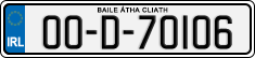 License plate of Ireland, Regular plates
