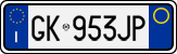 License plate of Italy, Cars (1994 year series)