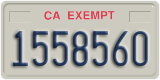 California, Exempt (1234567)