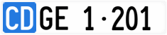 License plate of Switzerland, Diplomatic