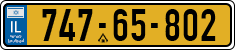 License plate of Israel, Regular plates