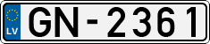 License plate of Latvia, Regular car plates