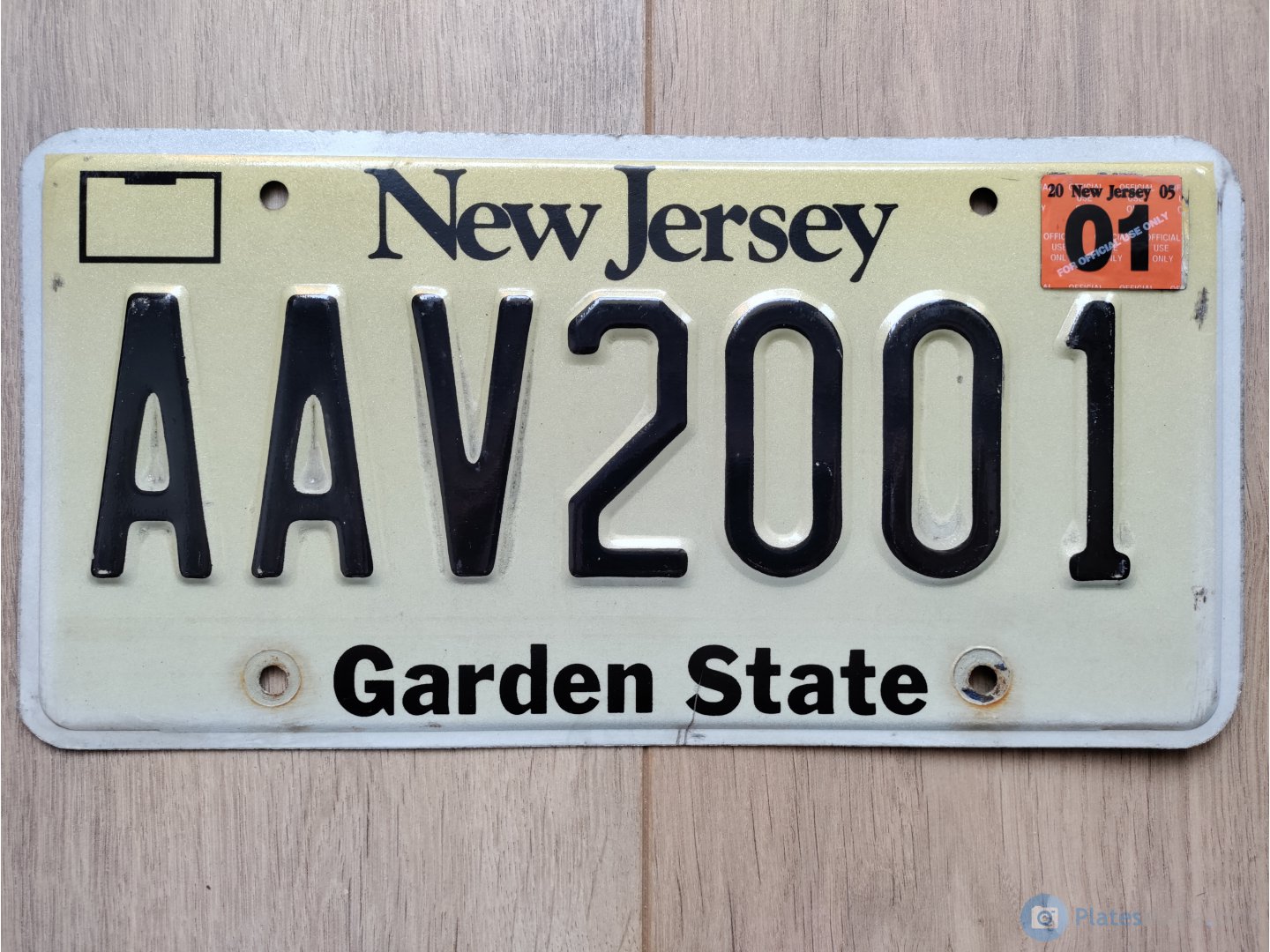 AAV2001, License plate without vehicle 
