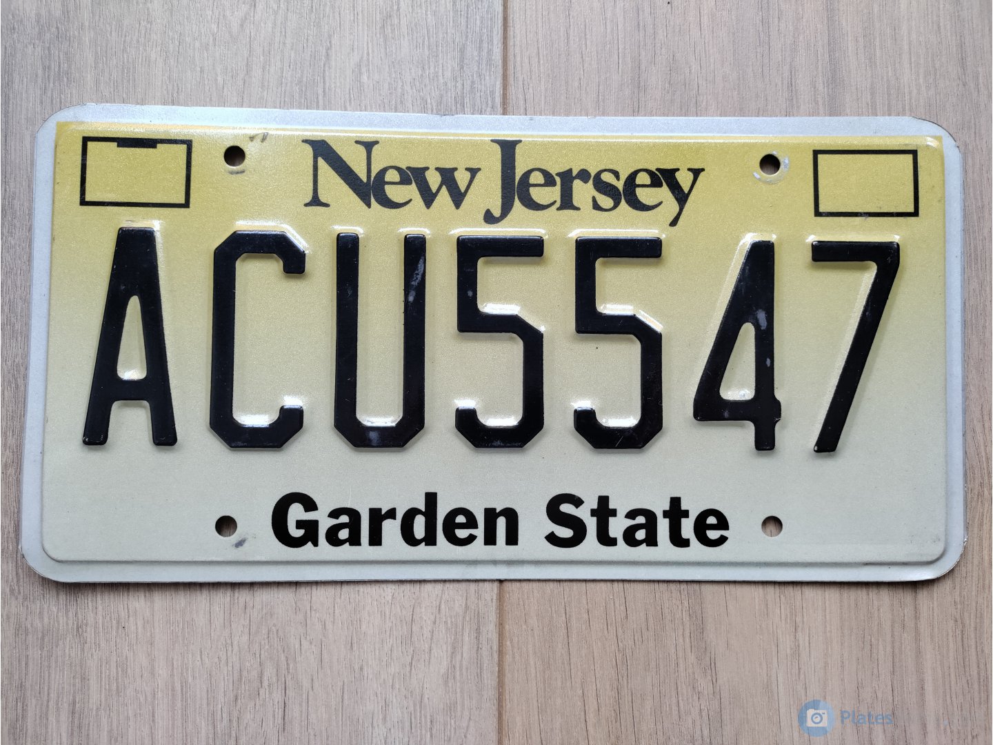 ACU5547, License plate without vehicle 