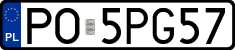 License plates of Poland, Regular car plates
