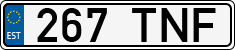 License plate of Estonia, Regular car plates