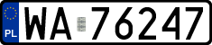 License plates of Poland, Regular car plates