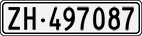 License plate of Switzerland, Cars
