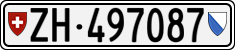 License plate of Switzerland, Cars
