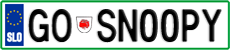 License plate of Slovenia, Vanity Plates