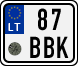 License plate of Lithuania, Scooters