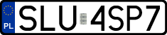 License plates of Poland, Regular car plates