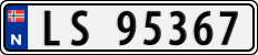 License plate of Norway, Cars