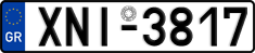 License plate of Greece, Cars