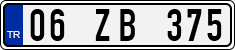 License plate of Turkey, Regular plates