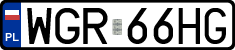 License plates of Poland, Regular car plates