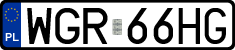 License plates of Poland, Regular car plates