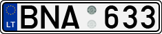 License plate of Lithuania, Cars