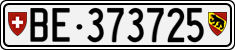 License plate of Switzerland, Cars