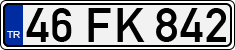 License plate of Turkey, Regular plates