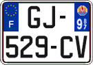 French license plate, SIV (ordinary)