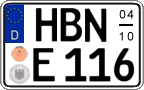 German license plate, Seasonal plates