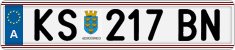 License plate of Austria, Regular plates