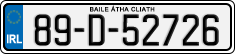 License plate of Ireland, Regular plates
