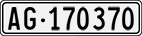 License plate of Switzerland, Cars