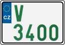 License plate of the Czech Republic, Oldtimers (2001)