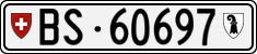 License plate of Switzerland, Cars
