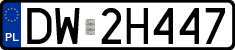 License plates of Poland, Regular car plates