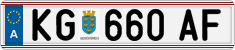 License plate of Austria, Regular plates