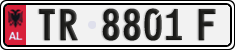 License plate of Albania, Cars (1993)