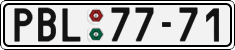 License plate of the Czech Republic, Cars (1960)