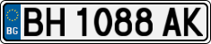 License plate of Bulgaria, Cars