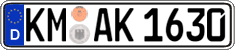 German license plate, Regular plates