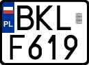 License plates of Poland, Special vehicles and motorcycles