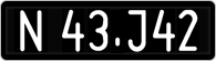 License plate of Austria, 1947 year system